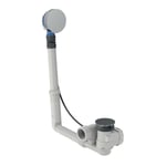 Desagüe de bañera Geberit con mango de giro de accionamiento, d52, longitud de 28 cm